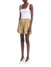 Maria Mcmanus Halter Top With Back Button Closure In Off-white In White