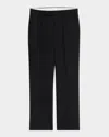 Maria Mcmanus High-rise Straight-leg Crop Trousers In Black
