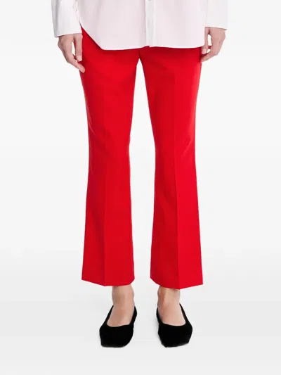 Maria Mcmanus High-waisted Pocket Trousers In Red
