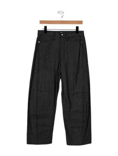 Pre-owned Maria Mcmanus High-rise Wide Leg Jeans In Black
