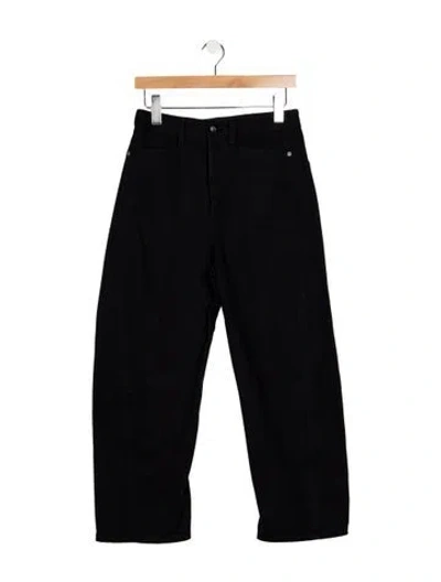 Pre-owned Maria Mcmanus High-rise Wide Leg Jeans In Black