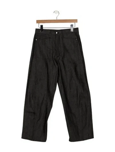 Pre-owned Maria Mcmanus High-rise Wide Leg Jeans W/ Tags In Black