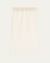 Maria Mcmanus Lace Ruched Skirt In White
