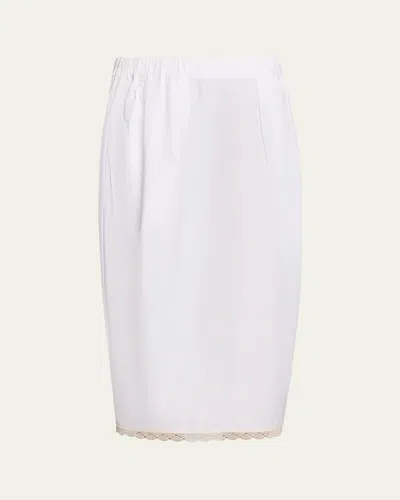 Maria Mcmanus Lace-trim Midi Tulip Skirt In Multi