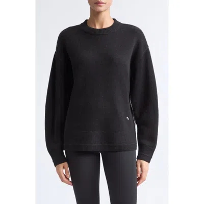 Maria Mcmanus Ladder Stitch Recycled Cashmere & Cotton Sweater In Black
