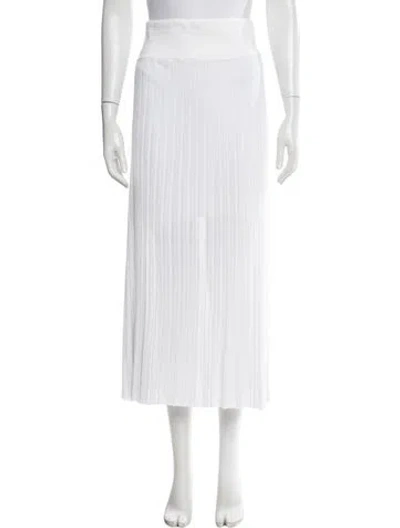 Pre-owned Maria Mcmanus Long Skirt In White