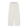 Maria Mcmanus Massive Wide-leg Denim Shorts In White