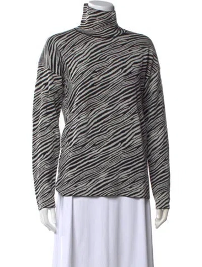 Pre-owned Maria Mcmanus Merino Wool Animal Print Sweater In Multi