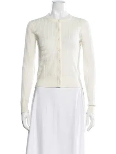 Pre-owned Maria Mcmanus Merino Wool Crew Neck Sweater In Neutral