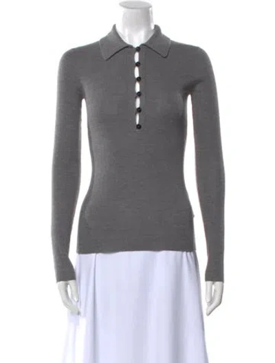 Pre-owned Maria Mcmanus Merino Wool Sweater In Gray