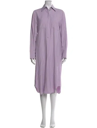 Pre-owned Maria Mcmanus Midi Length Dress In Purple