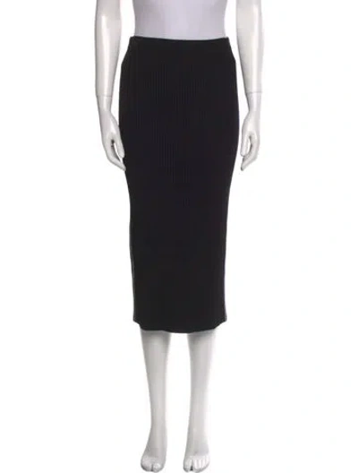 Pre-owned Maria Mcmanus Midi Length Skirt In Black