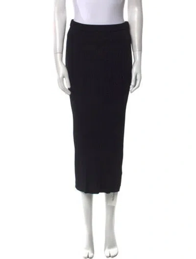 Pre-owned Maria Mcmanus Midi Length Skirt In Black