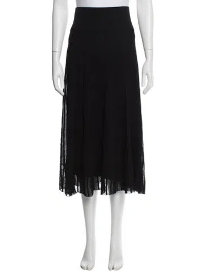Pre-owned Maria Mcmanus Midi Length Skirt In Black
