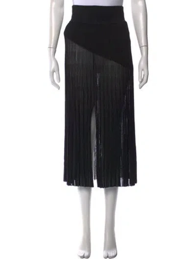 Pre-owned Maria Mcmanus Midi Length Skirt In Black