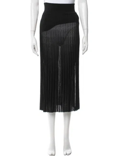 Pre-owned Maria Mcmanus Midi Length Skirt In Black