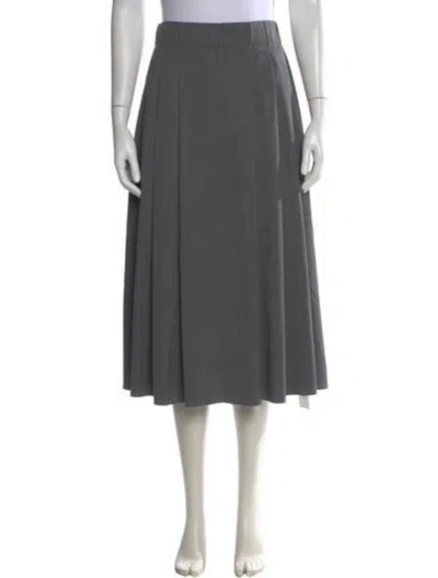 Pre-owned Maria Mcmanus Midi Length Skirt In Gray