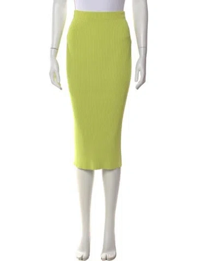 Pre-owned Maria Mcmanus Midi Length Skirt In Green