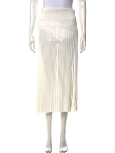Pre-owned Maria Mcmanus Midi Length Skirt In Neutrals