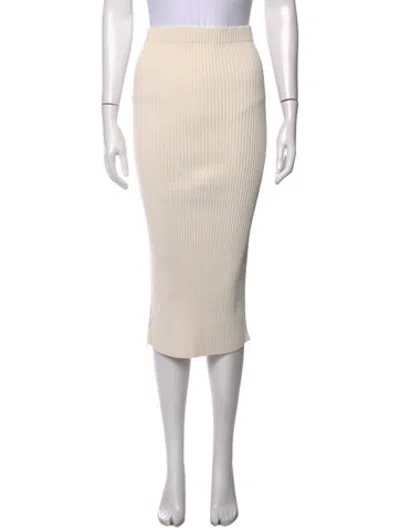 Pre-owned Maria Mcmanus Midi Length Skirt In Neutrals