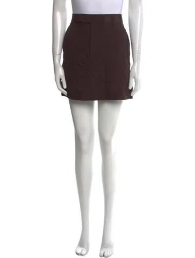 Pre-owned Maria Mcmanus Mini Skirt In Brown