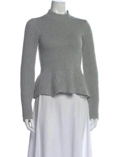 Pre-owned Maria Mcmanus Mock Neck Sweater In Gray