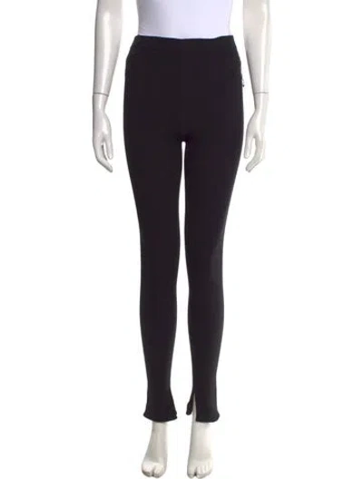 Pre-owned Maria Mcmanus Nylon Straight Leg Pants In Black