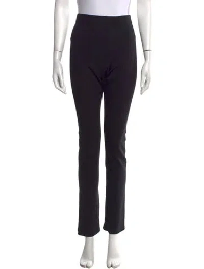Pre-owned Maria Mcmanus Nylon Straight Leg Pants In Black