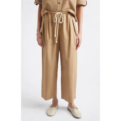Maria Mcmanus Organic Cotton Balloon Drawstring Pants In Brown