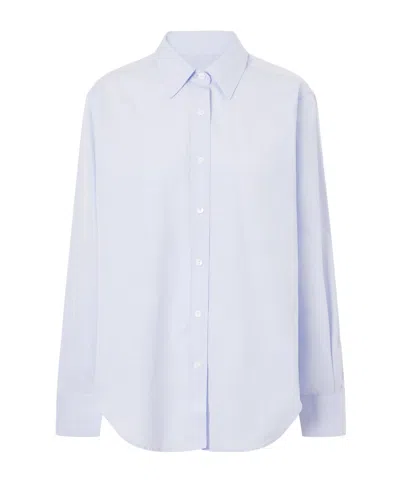Maria Mcmanus Organic Cotton-poplin Shirt In Blue