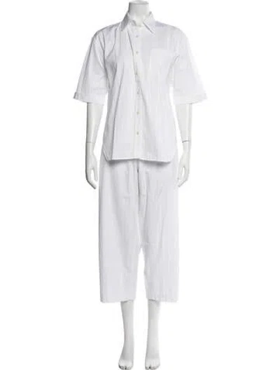Pre-owned Maria Mcmanus Pant Set In White