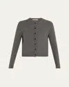Maria Mcmanus Petite Cashmere Cardigan In Charcoal