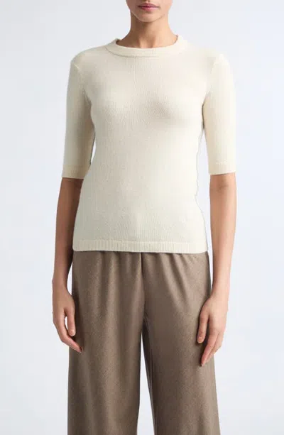 Maria Mcmanus Recycled Cashmere & Cotton Sweater In White