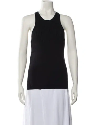 Pre-owned Maria Mcmanus Scoop Neck Sleeveless Top In Black