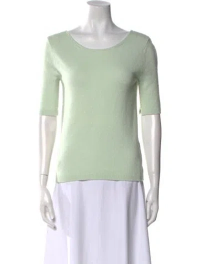 Pre-owned Maria Mcmanus Scoop Neck Sweater In Green