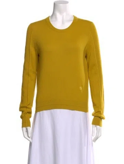 Pre-owned Maria Mcmanus Scoop Neck Sweater In Yellow