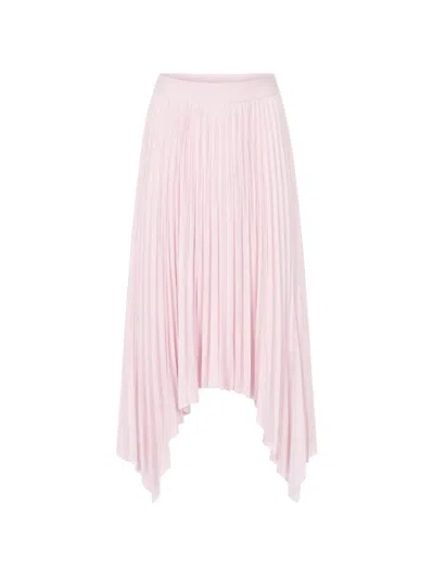 Maria Mcmanus Sheer Pleated Skirt In Pink