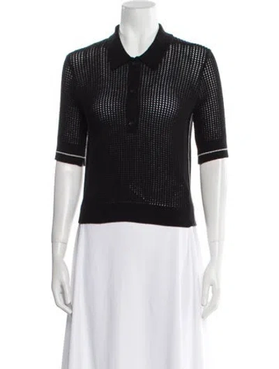 Pre-owned Maria Mcmanus Short Sleeve Top W/ Tags In Black