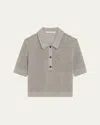 Maria Mcmanus Shrunken Mesh Polo
