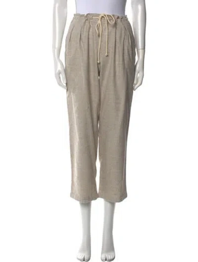 Pre-owned Maria Mcmanus Straight Leg Pants In Neutral
