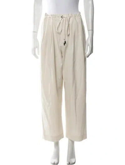 Pre-owned Maria Mcmanus Straight Leg Pants In Neutrals