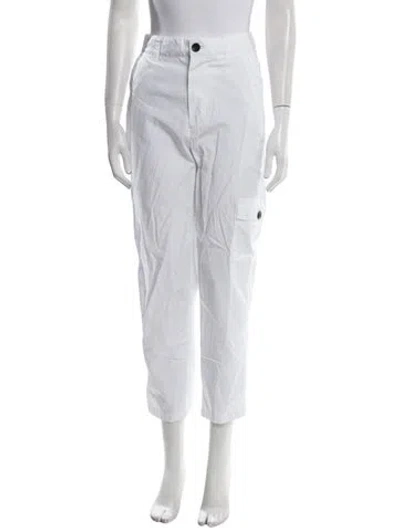 Pre-owned Maria Mcmanus Straight Leg Pants In White