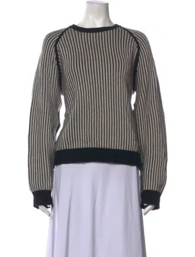 Pre-owned Maria Mcmanus Striped Crew Neck Sweater In Multicolor