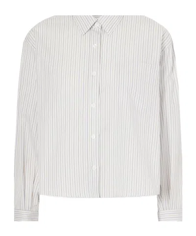 Maria Mcmanus Striped Organic Cotton Shirt In Neutral