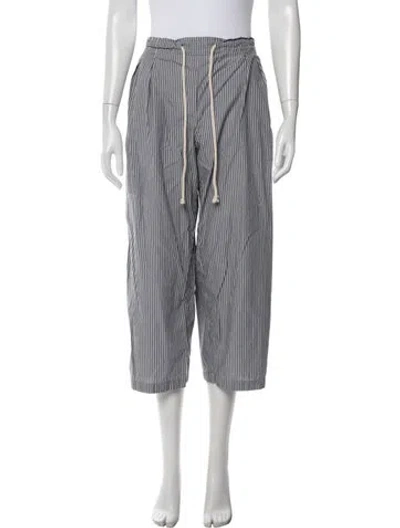 Pre-owned Maria Mcmanus Striped Sweatpants In Gray