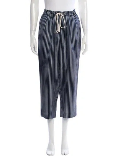 Pre-owned Maria Mcmanus Striped Wide Leg Pants In Multi