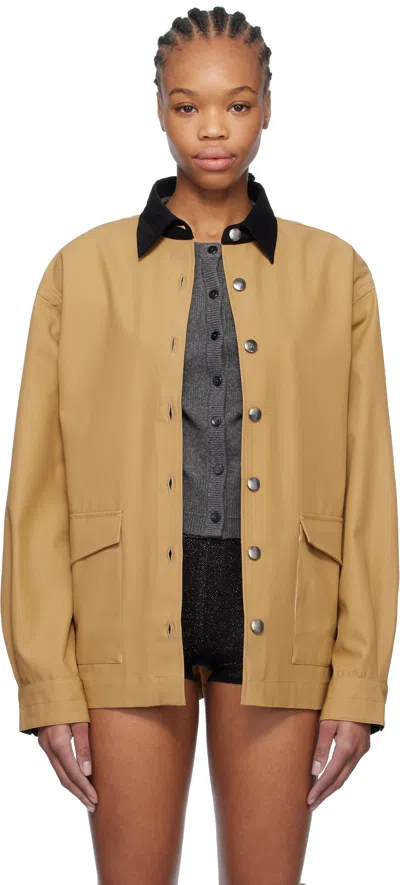 Maria Mcmanus Tan Field Jacket In Camel