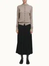 Maria Mcmanus Tiny Button Cardigan In Stone In White