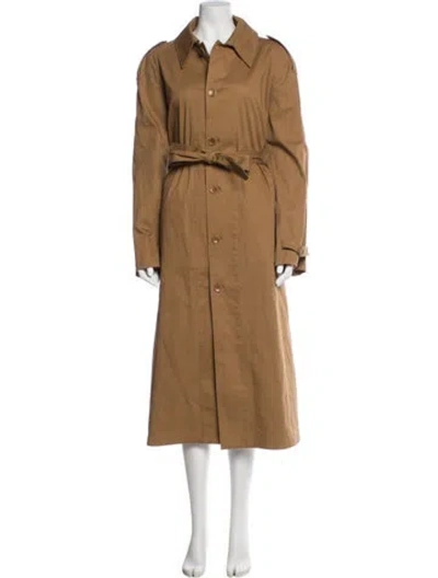 Pre-owned Maria Mcmanus Trench Coat In Brown