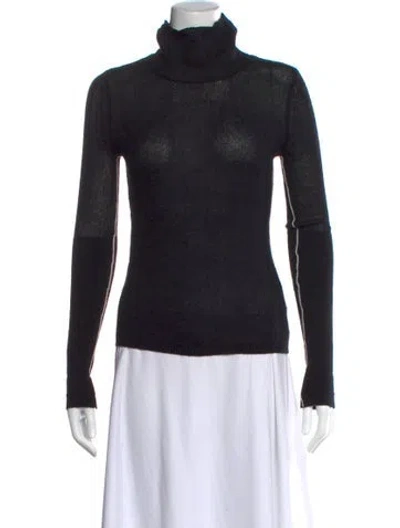 Pre-owned Maria Mcmanus Turtleneck Sweater In Black